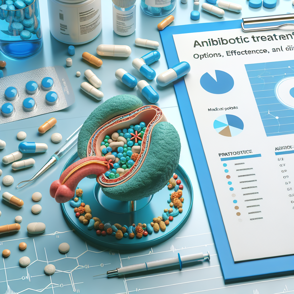 Diversos frascos de antibióticos y medicamentos utilizados para tratar la prostatitis.