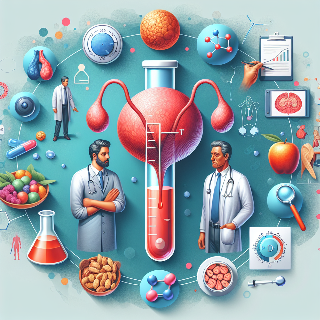 Gráfico mostrando la relación entre la prostatitis y los niveles de PSA en hombres.