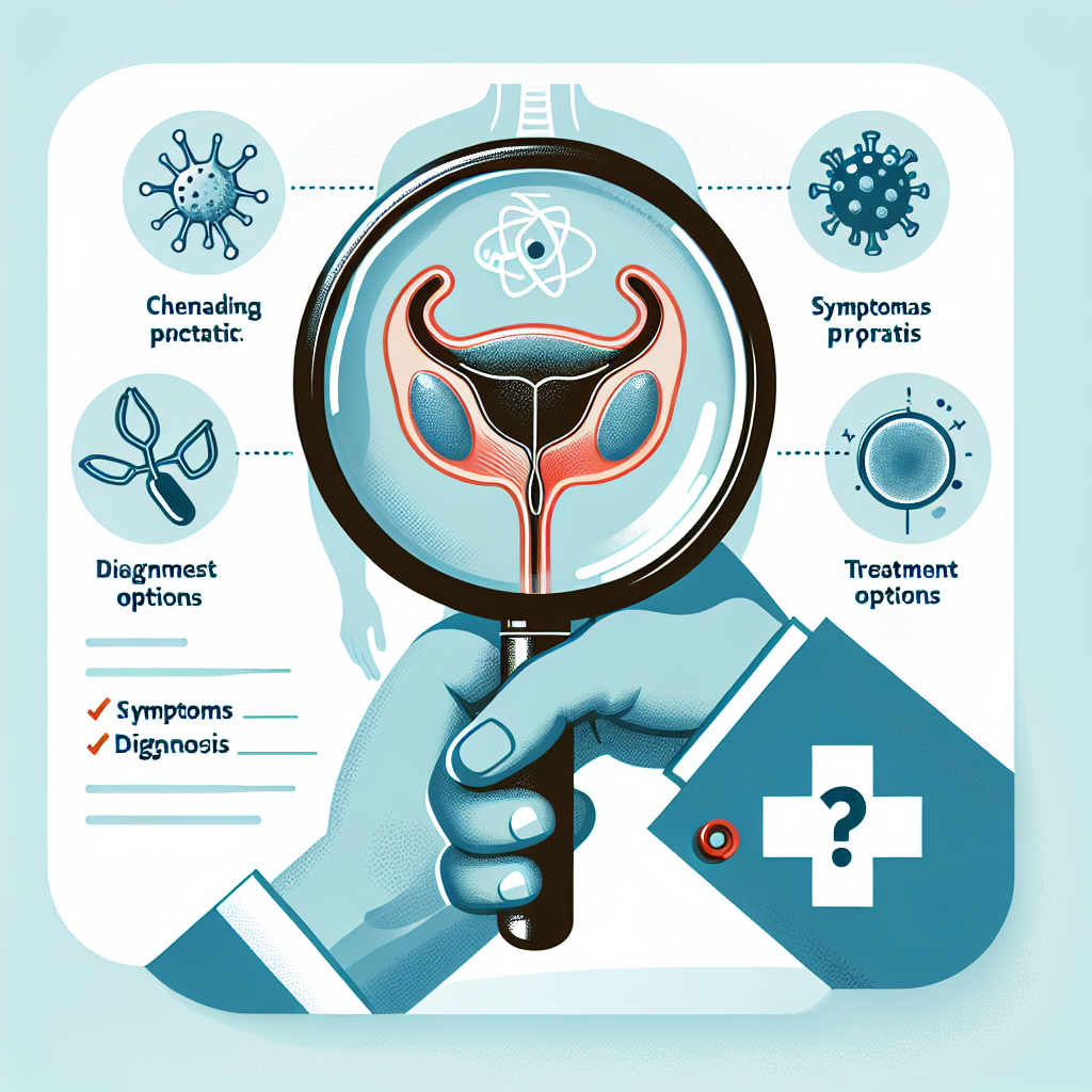 Diagrama detallado de los síntomas, diagnóstico y opciones de tratamiento de la prostatitis bacteriana crónica