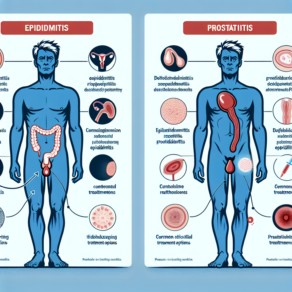 Comparación entre los síntomas y tratamientos de Epididimitis y Prostatitis