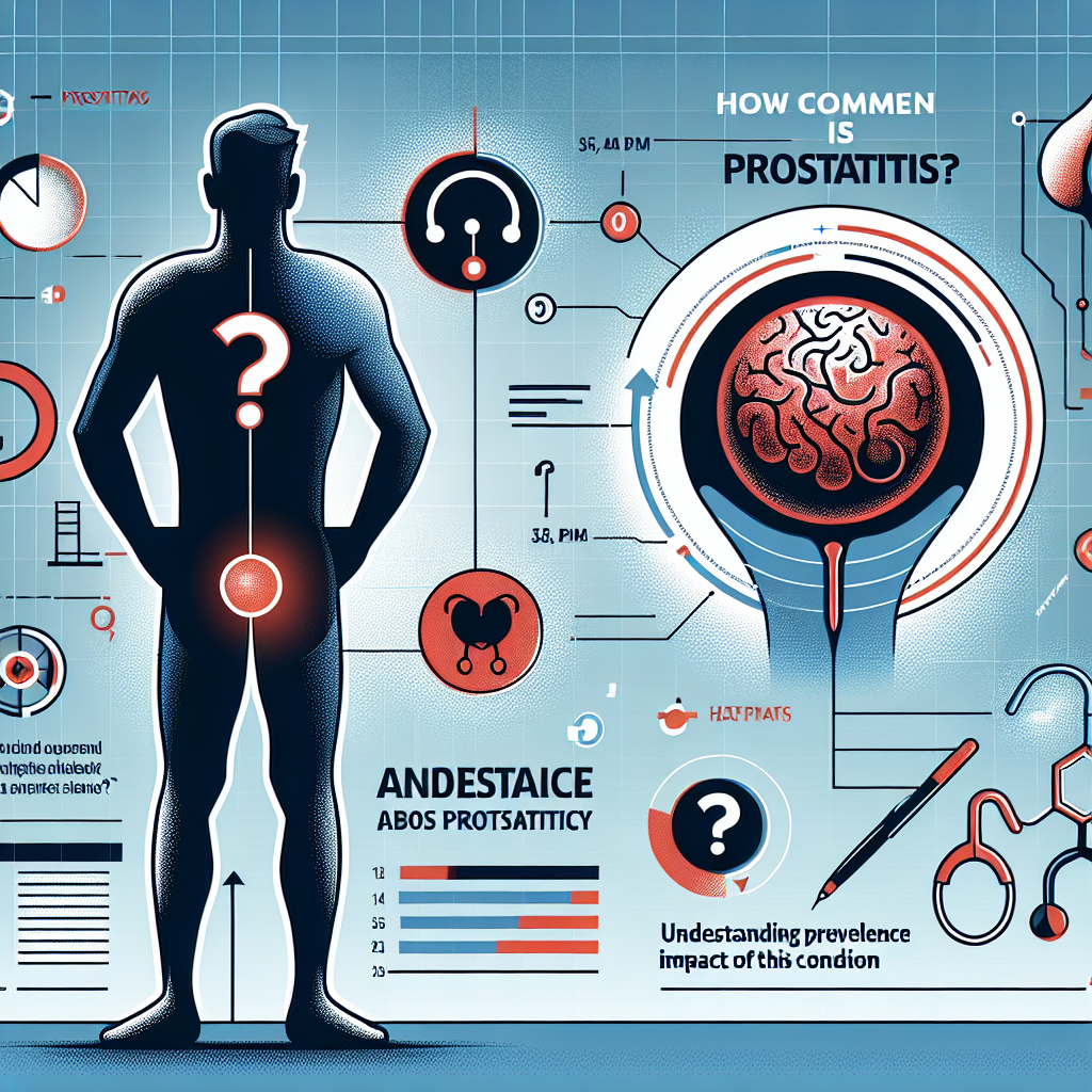 Gráfico de estadísticas sobre la prevalencia e impacto de la prostatitis en hombres