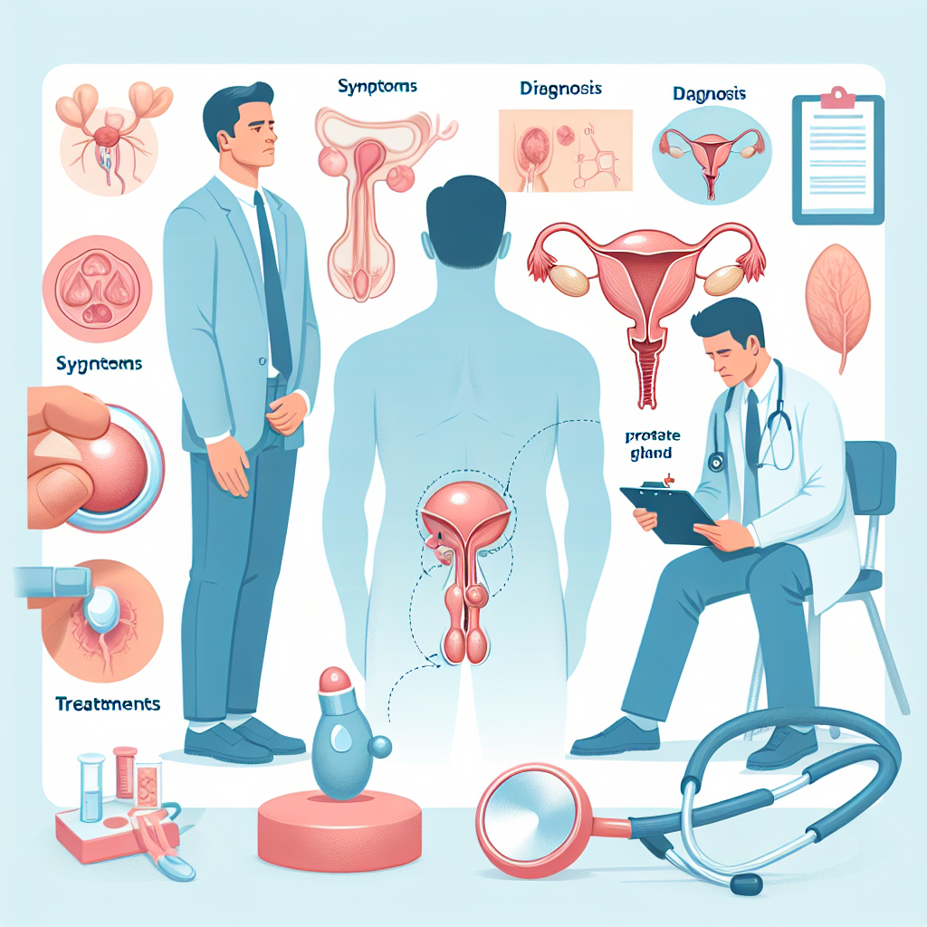 Infografía sobre la prostatitis: síntomas, diagnóstico y tratamientos efectivos.